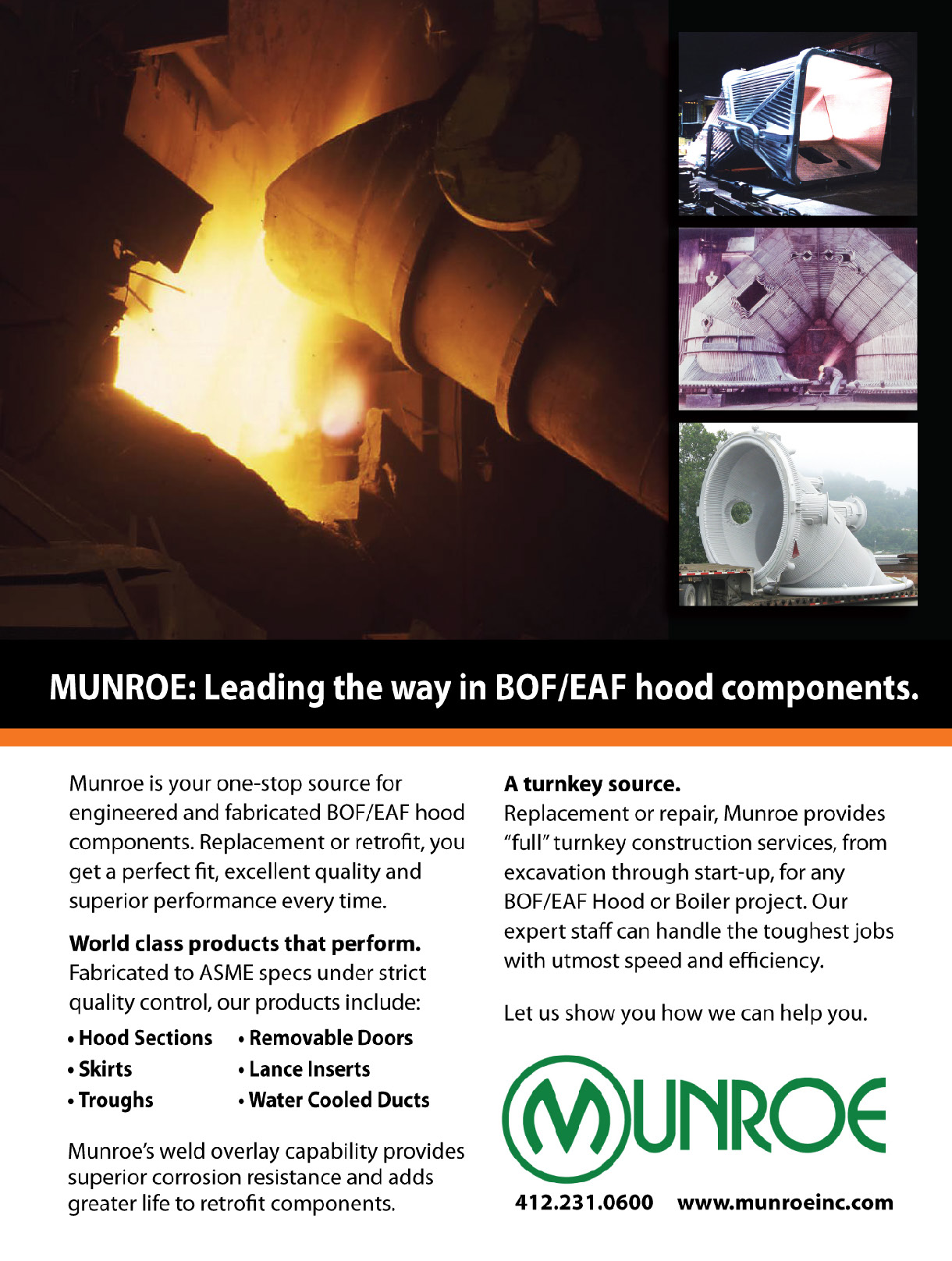 Munroe: Leading the Way in BOF/EAF Hood Components